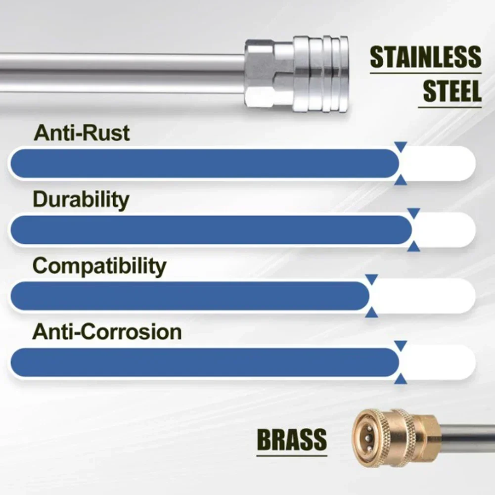 1Pc Foam Pot Accessories Adjustable Water Flow High-Pressure Cleaner Nozzle: Stainless Steel Foam Pot Accessories Cleaning Parts