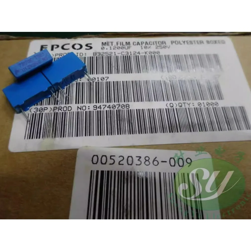 

20PCS EPCOS 0.12uf/250v 120nf u12 124 Brand new 10MM film capacitor B32521C3124K