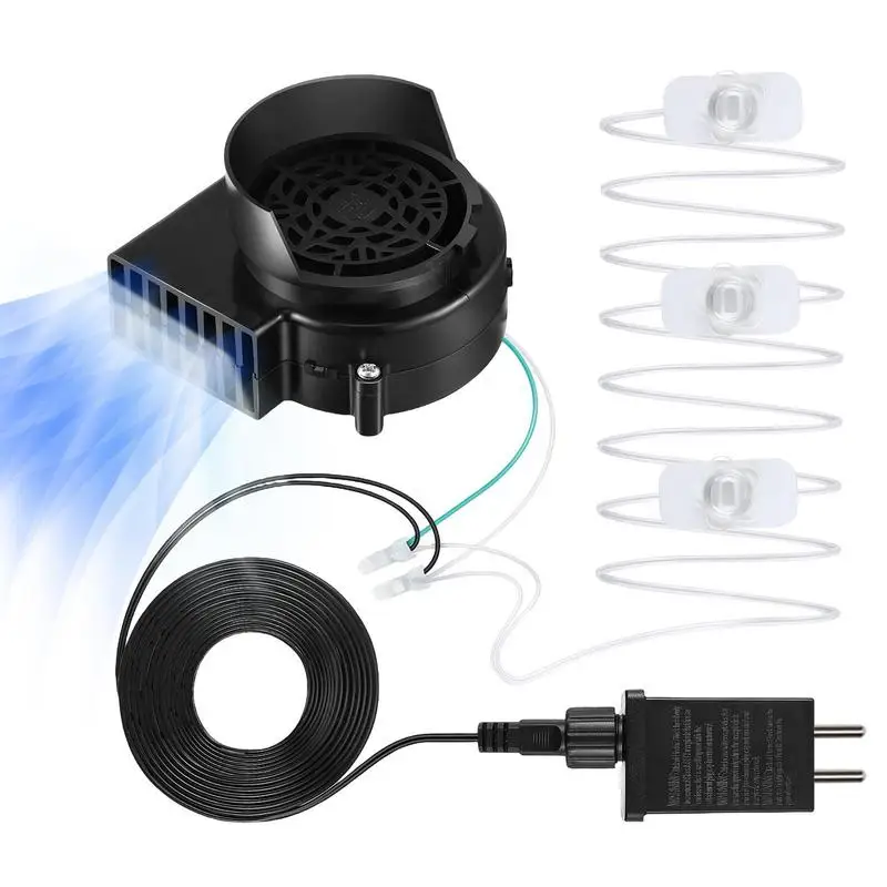 Replacement Fan Blower with 3 LED Light & 1.5A Adapter blowing inflatable equipment for Christmas Halloween holidays