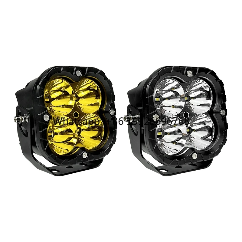 

5x5 Inch 80W LED Cube Pods Driving Fog Amber Off Road Work Light for Off-road Vehicles Motorcycles Auxiliary Led Lights