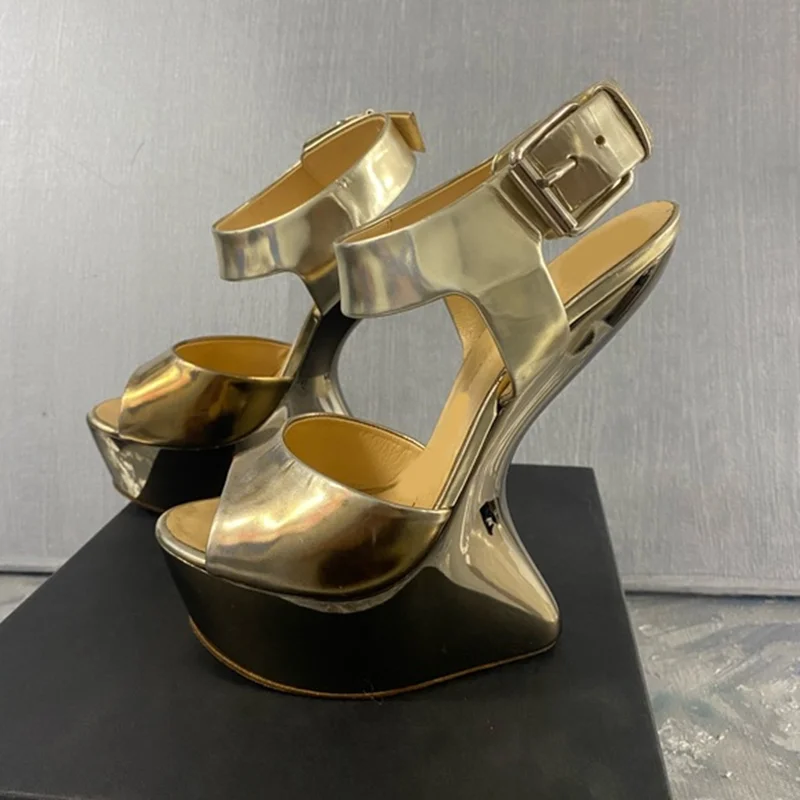 

Strange Style Peep Toe Platfrom Sandals Sexy Pointed Toe Accept Customized Size35-46 New Arrivals Fashion Women Runway Shoes