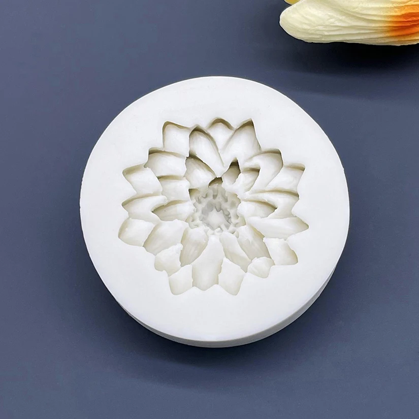 Flower Lotus Dahlia Daisy Silicone Cake Baking Mold Sugarcraft Chocolate Cupcake Resin Tools Fondant Decorating Tools