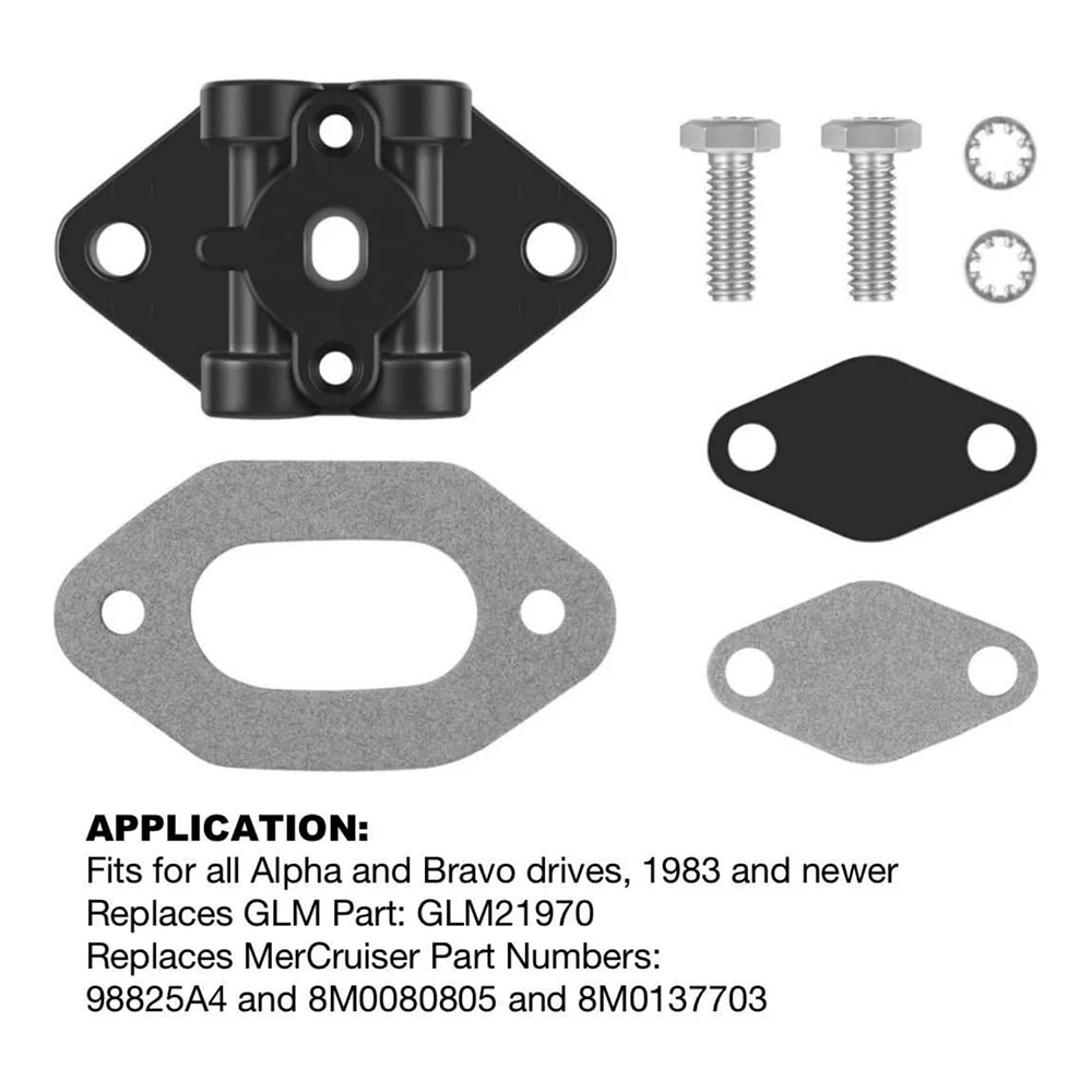 RESO 2A514802 2A514803 8M0080805 98825A12 مجموعة موصل أسطوانة مشعب الميل 98825A4 لـ MERCRUISER GIMBAL HOUSING