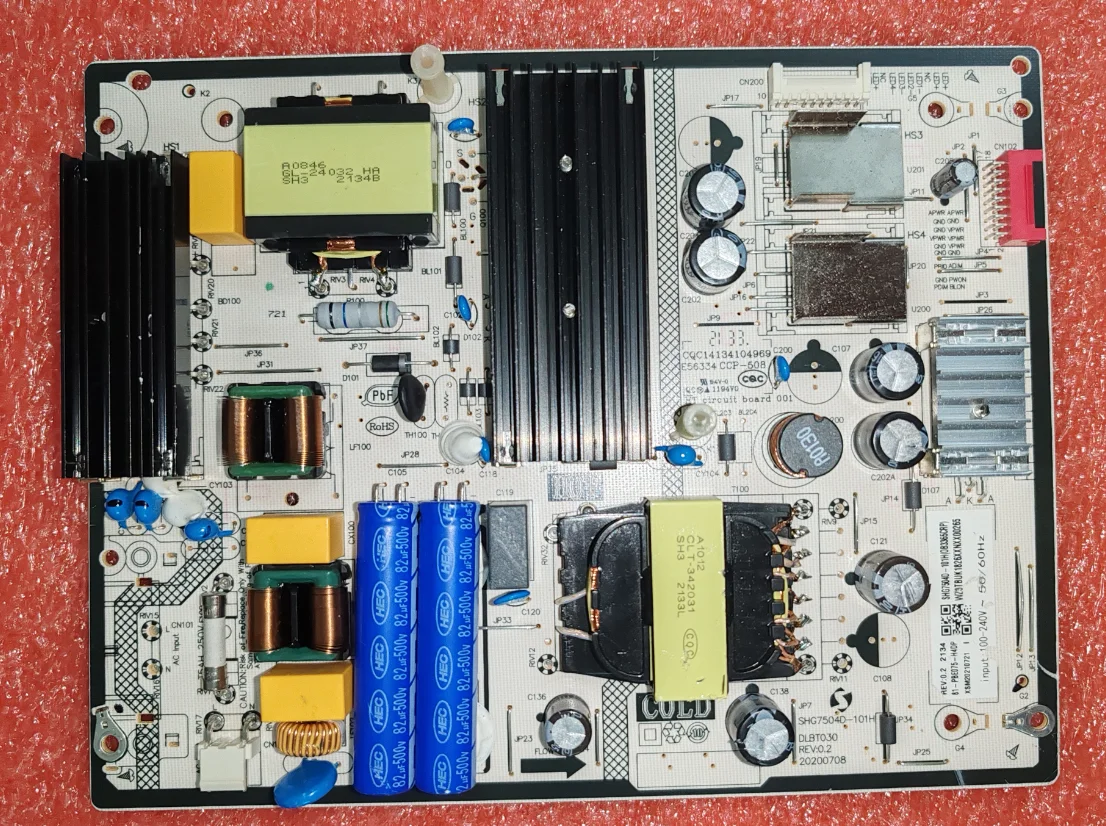 

DLBT030 SHG7504D-101H 81-PBE075-H4DP Плата питания светодиодного телевизора, хорошо протестирована, физическое фото