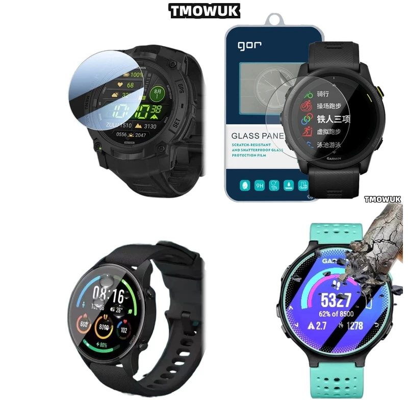 

For Garmin Instinct 2 2X 3 3E Crossover 40 45 50 Mm - Premium 3-Pack Bundle - Anti-Scratch, Bubble-Free, Oleophobic Coating