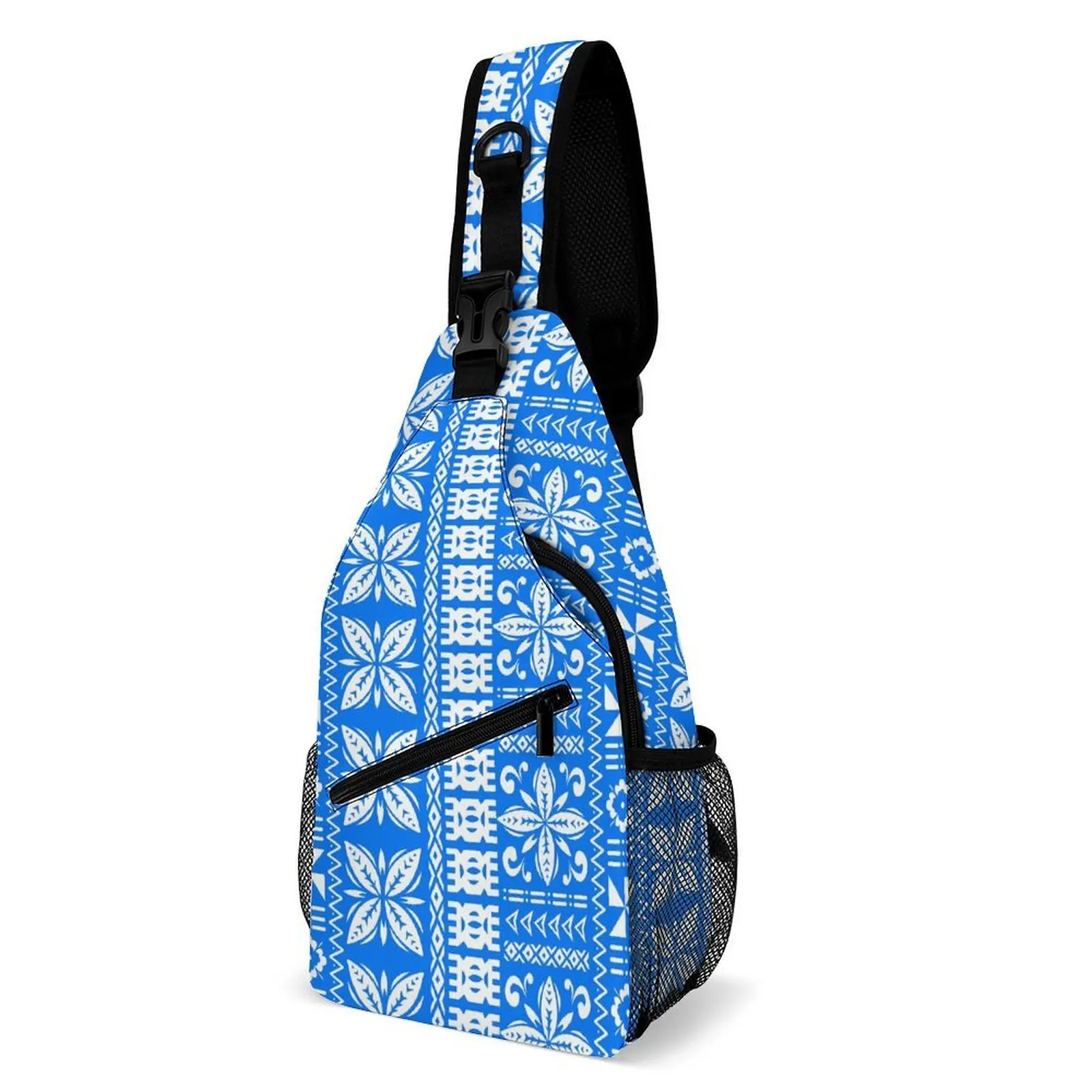 

Polynesia Samoa Hawaii Fiji Islands Retro Art Chest Bag Custom Chest Bag Pattern Casual Sports Multi-Functional Chest Bag
