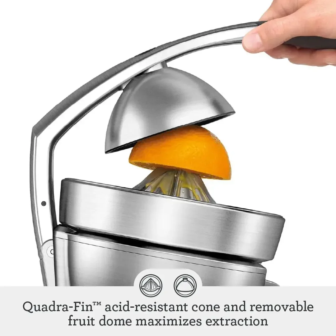 Breville 800CPXL Citrus Press Pro, моторизованная литая нержавеющая сталь, 1, матовая нержавеющая сталь