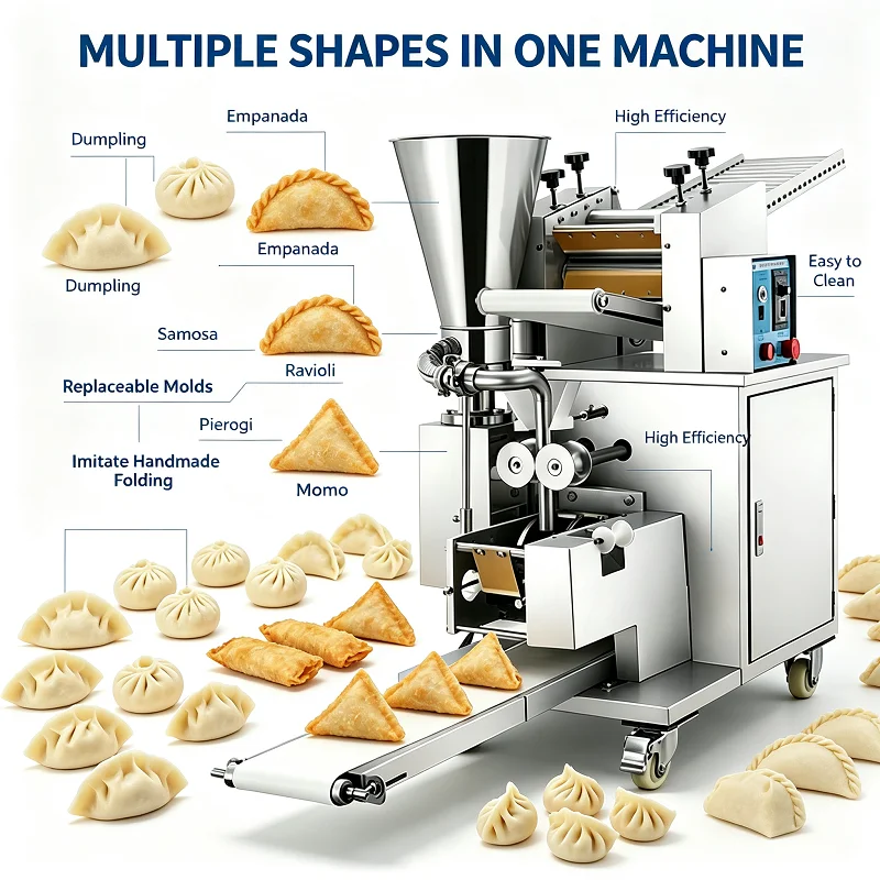 Automatic Ravioli Making Machine Frequency Conversion Speed Regulator Adjusts Output Speed For Small Cafe And Large Pasta