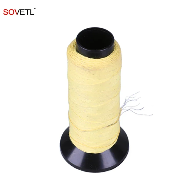 High Tenacity Fireproof Aramid Cover Stainless Steel Thread Line With Wire Core Sewing Thread High Strength Material