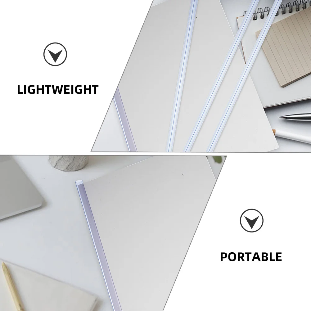 30 Pcs Slide Binder Binding Bars Sliding File Folder Lever Clip Pull Rod Loose Leaf Student