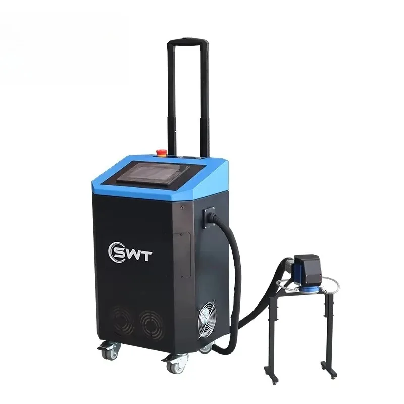 Chinese Factory 100W 200W 300W 500W Air-Cooled Pulse Fiber Laser Cleaning Machine For Wood High Power
