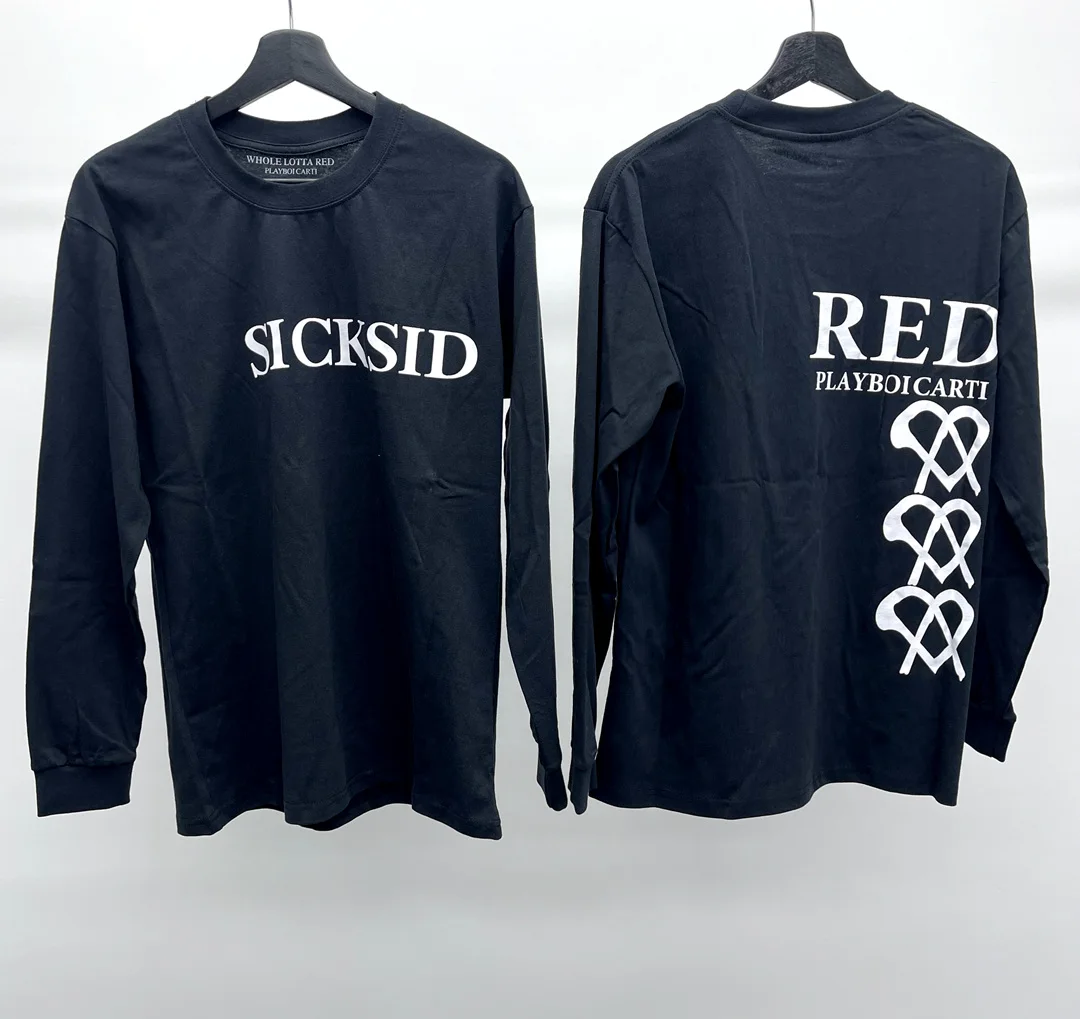 

Худи KK WLE SISID RED с длинным рукавом, повседневное хлопковое, с круглым вырезом, уличная одежда, лето 2024