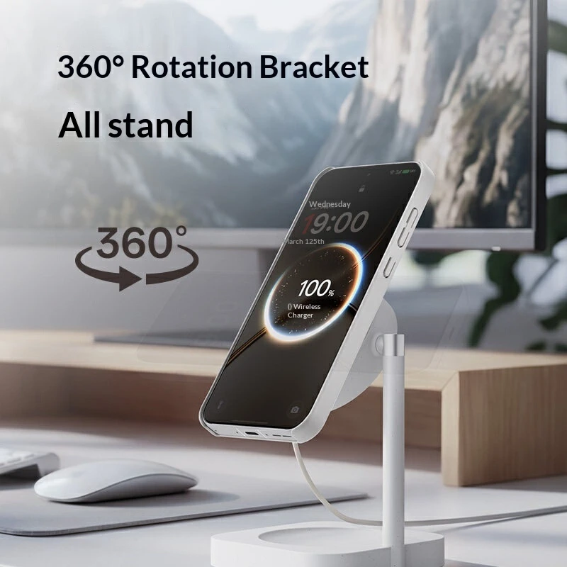 원플러스 터보 2 마그네틱 무선 충전기 AIRVOOC 50W 냉각 고속 충전 패드 (원플러스 스마트폰 및 마그네틱 기기용)