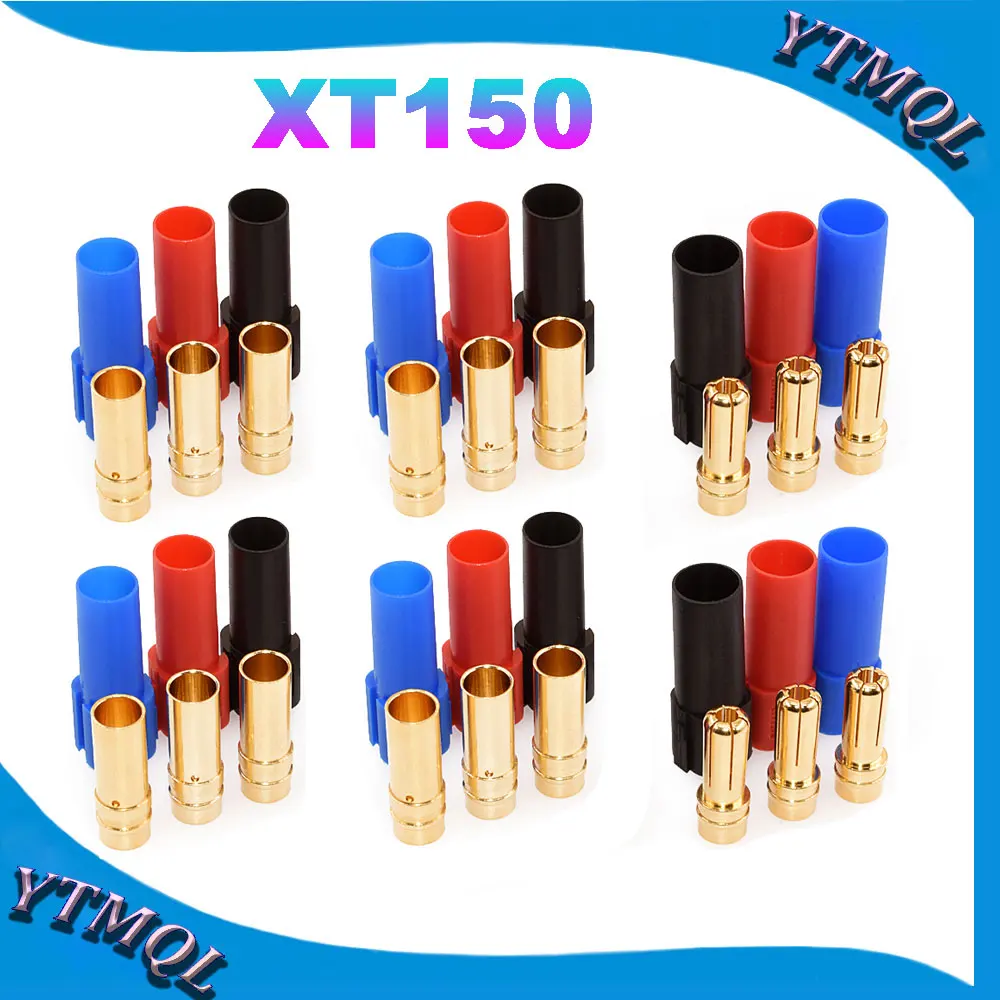 1-10pair XT150  Male Female Bullet Connector Plug the Upgrade For RC FPV Lipo Battery RC Quadcopter