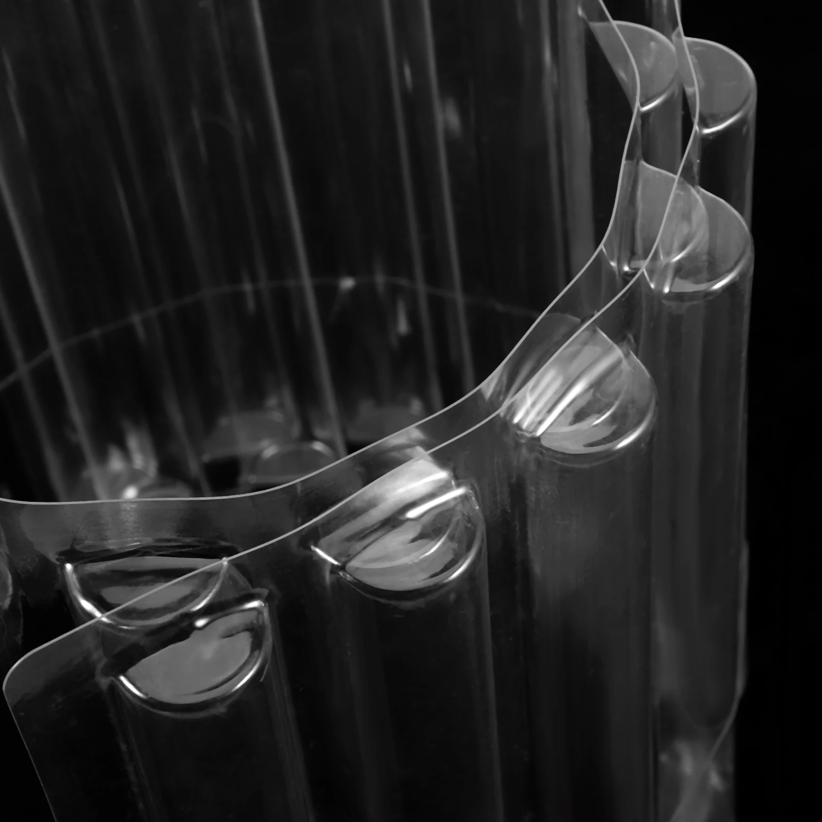 قالب فندان بياقة الكيك الشفاف لكعكة الموس DIY أداة خبز الحافة بتصميم اوريغامي قالب خبز على شكل حدود جانبية