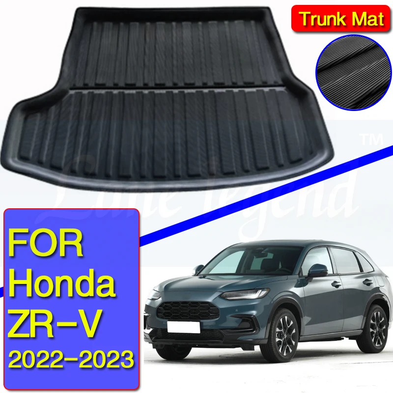 Accessories For Honda ZR-V ZRV 2022-2023 Car Rear Trunk Liner Cargo Boot Mat Floor Tray Mud Kick Protector Carpet