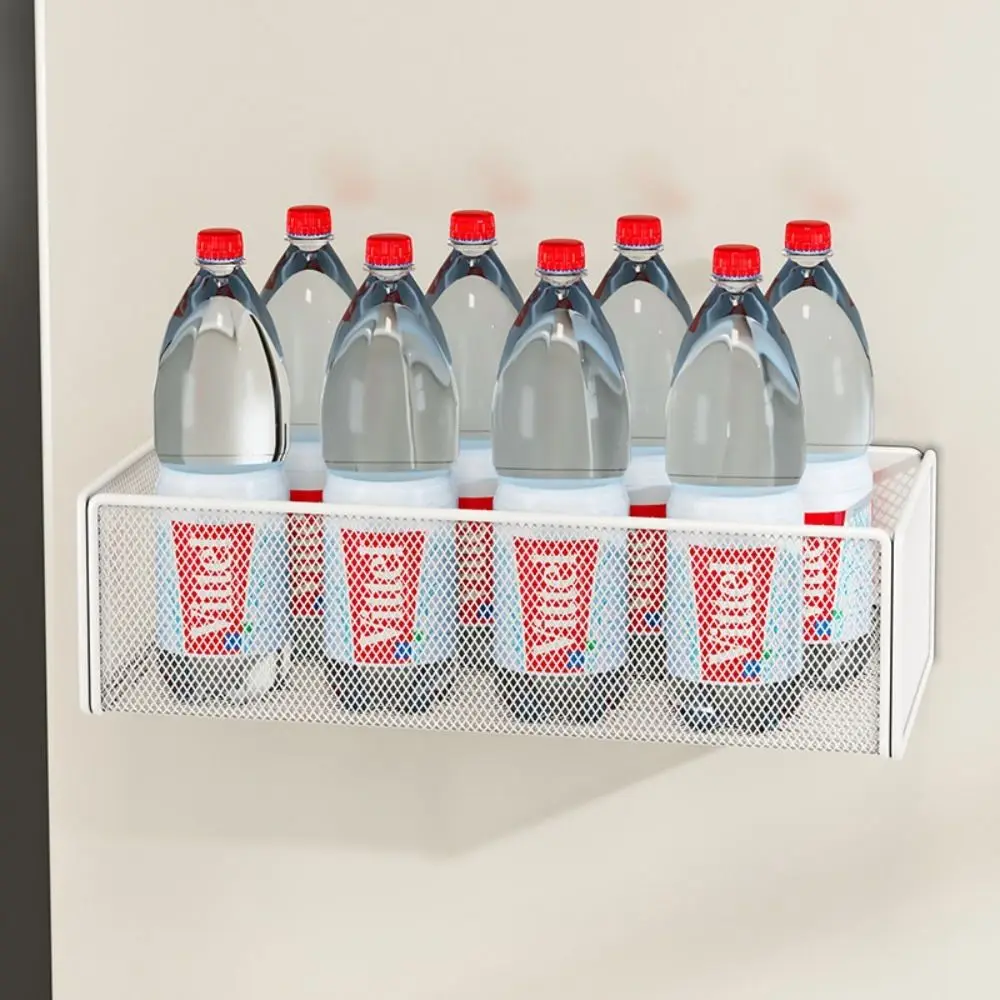 

Metal Refrigerator Magnetic Shelf No-Punch Multifunctional Refrigerator Rack Square Durable Kitchen Storage Shelves Home