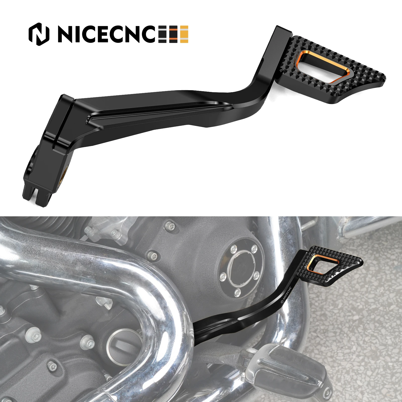 For 2008-2017 Harley Dyna Fat Bob FXDF Foot Brake Lever Pedal for Street Bob FXDB 2006-2012 2016 2017 Wide Glide FXDWG 2010-2017