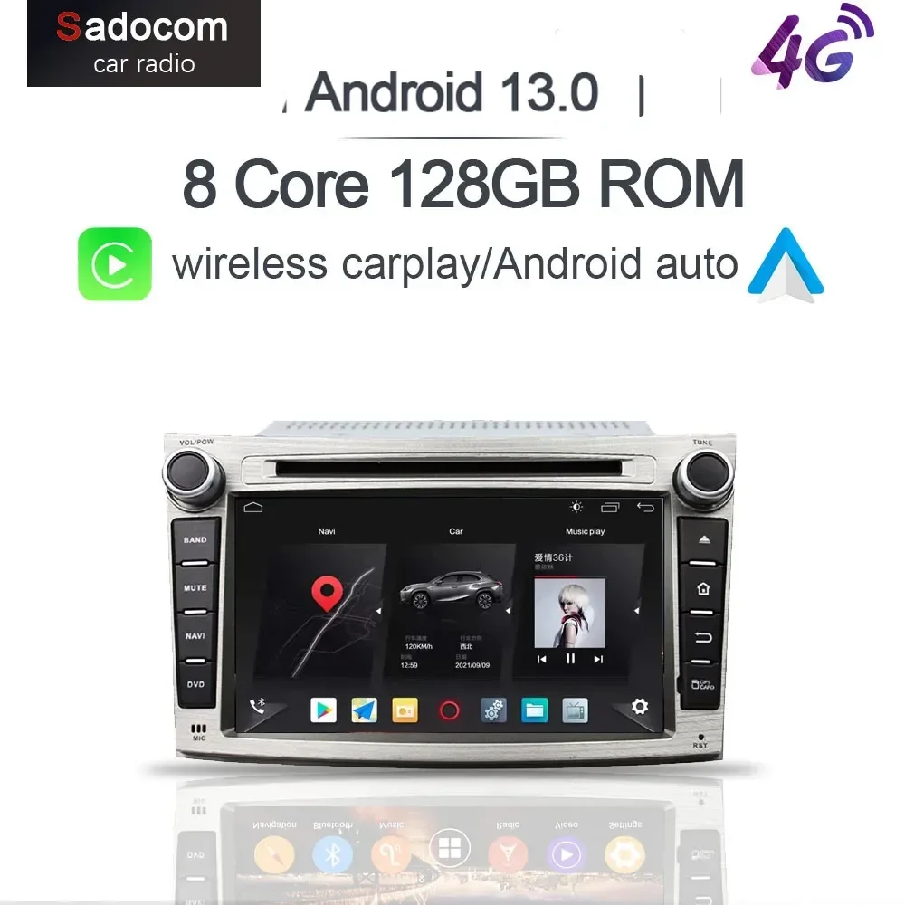 

PX6 DSP 2 din Android 12.0 128GB rom 8Core Car DVD Player For Subaru Legacy outback 2009 2010 2011 2012 autoradio Bluetooth PX5