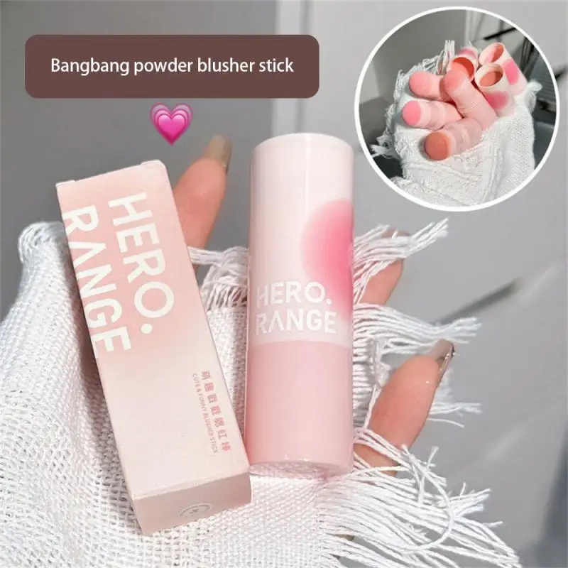 Double-Ended Blush Stick weiches Gesicht aufhellen Kontur Schatten Rouge Puder Pfirsich rosa Wange Tönung Frauen Make-up Kosmetik