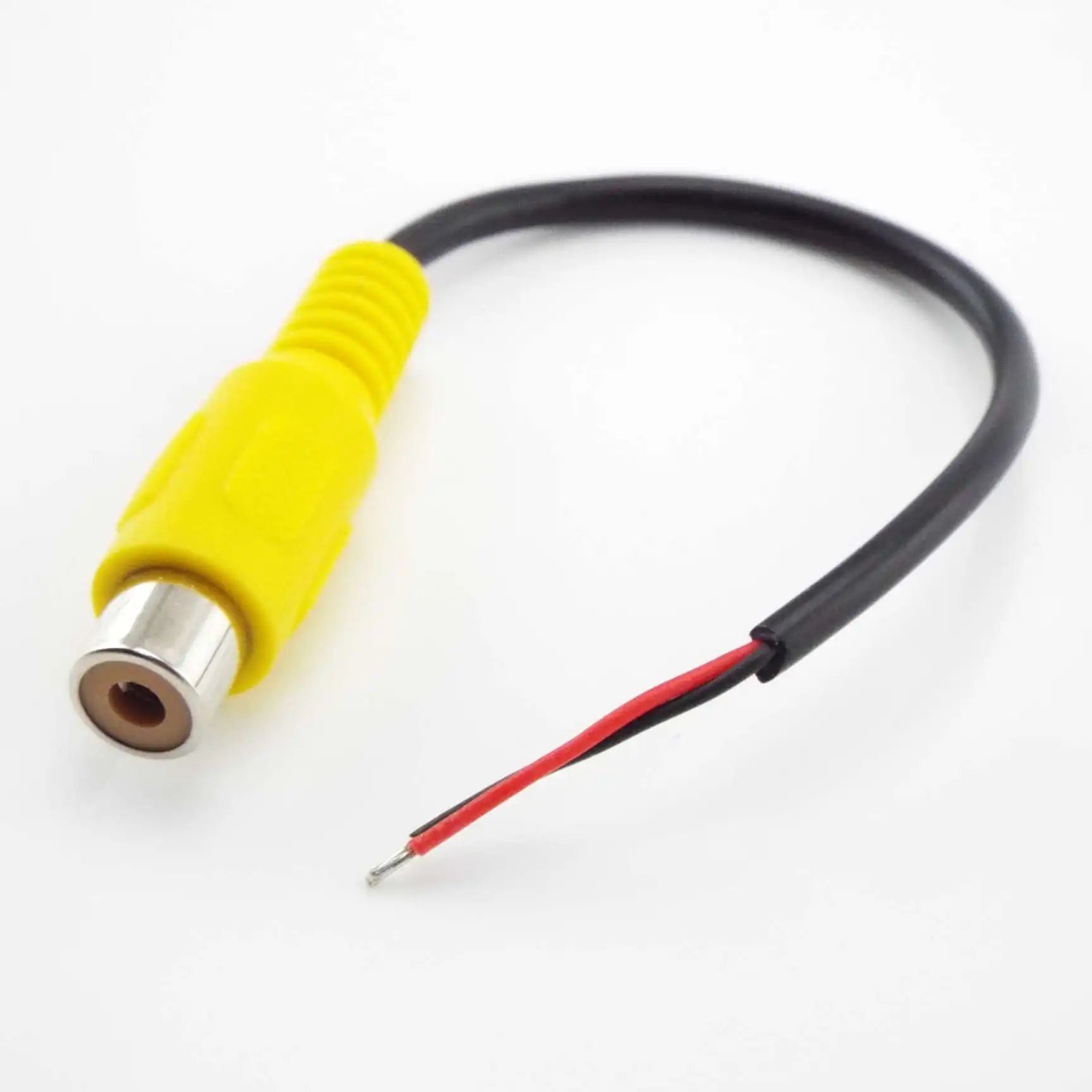 15cm Car Rca Female / Male Audio Cable Cord AV Single-head Video Stereo Connector Extension Wire For Video Camera Speaker C4