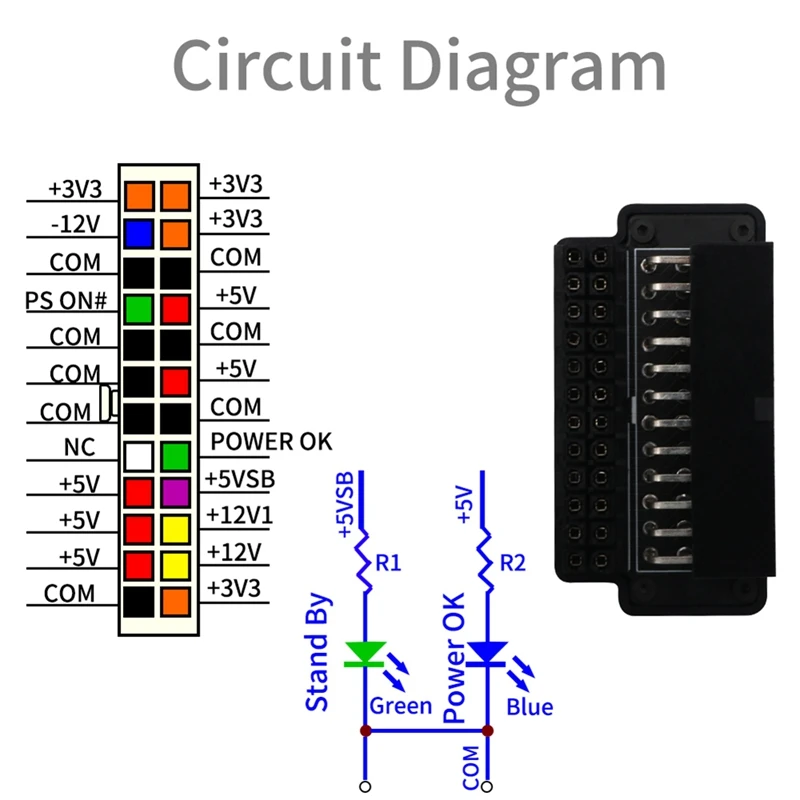 NEW-ATX 24-Pin Female To 24 Pin Male 90 Degree Angled Adapter 24 Pin To 24Pin Power Plug Adapter For Desktop PC Power Cable