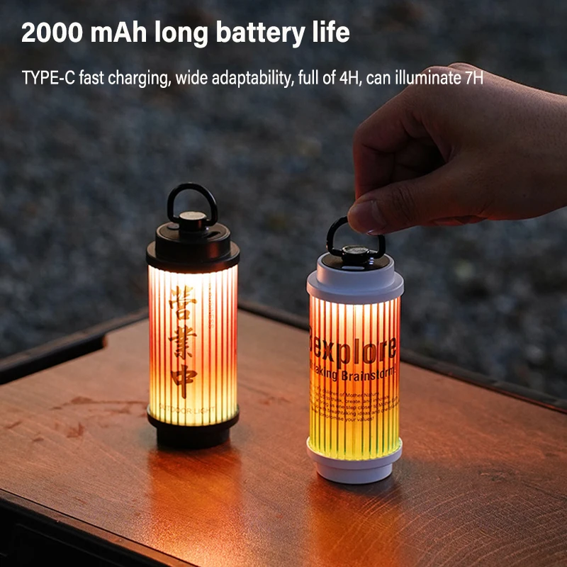 

Mini 38 Light 38 Explore Camping Lamp USB Rechargeable Tent Lantern Flashlights Outdoor Camping Atmosphere Light 2000mah