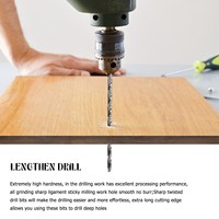 Trending Now 5PCS Extra Long High-speed Steel Drill Bit Sets Straight Shank Twist Drill Bit Tool 2-5mm for Wood