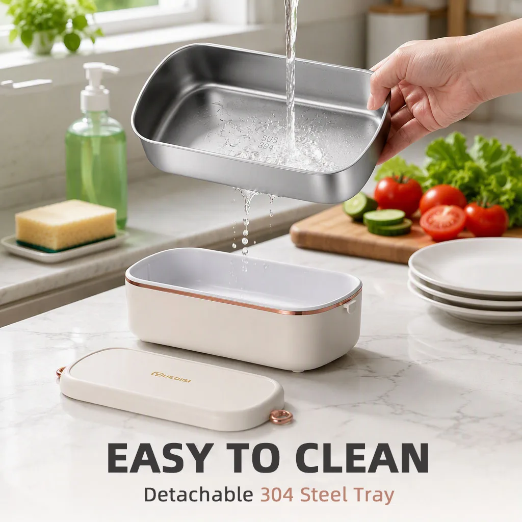 Portable Electric Heated Lunch Box Leak‑Proof Constant Temperature Bento Container for Office Work Travel Picnic Outdoor Camping