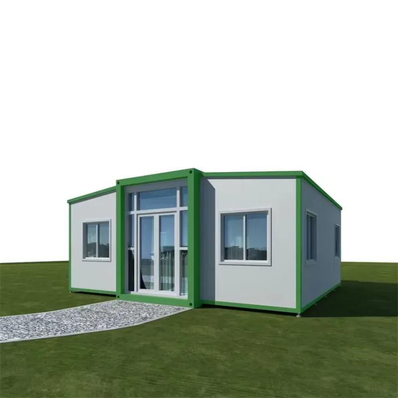 Wholesale Australia Double Wing Expandable Container House Folding 20ft Flat Pack Prefab Luxury Modular Homes Ready To Live In