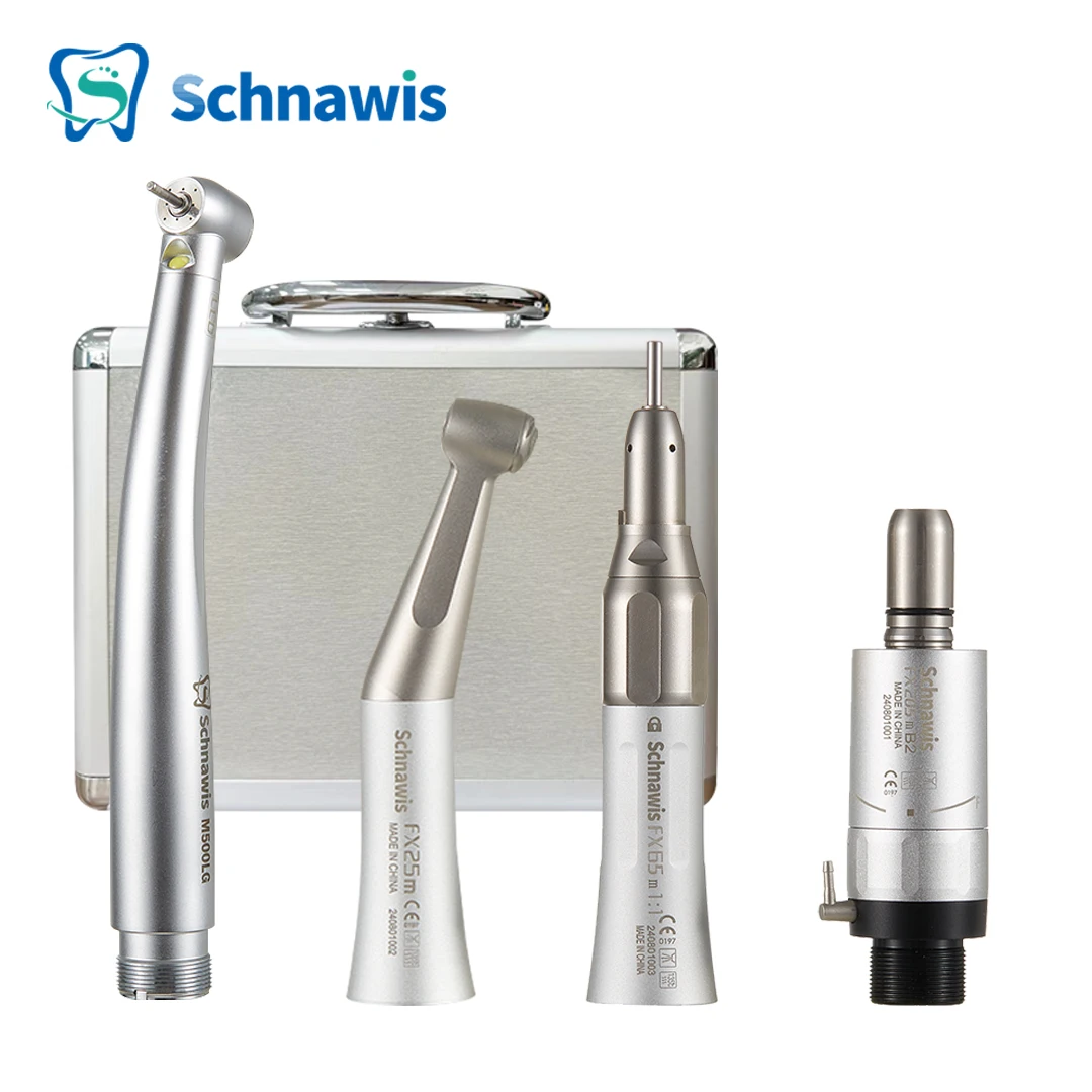 Dental 1:1 Contra Angle Low Speed Direct Drive Handpiece FX Set 500LG Turbine Handpiece Pana-Max2 Turbine Handpiece