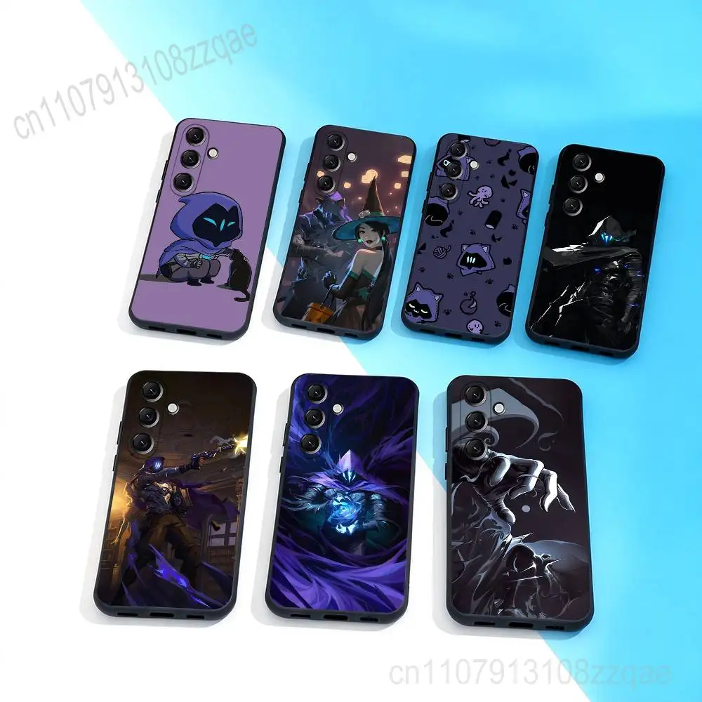 

V-ValorantS O-Omen Phone Case For Samsung Galaxy A 73,72,51,53,52,71,22,5G,Note,J7,8,9 Soft Precise Hole Black Cover