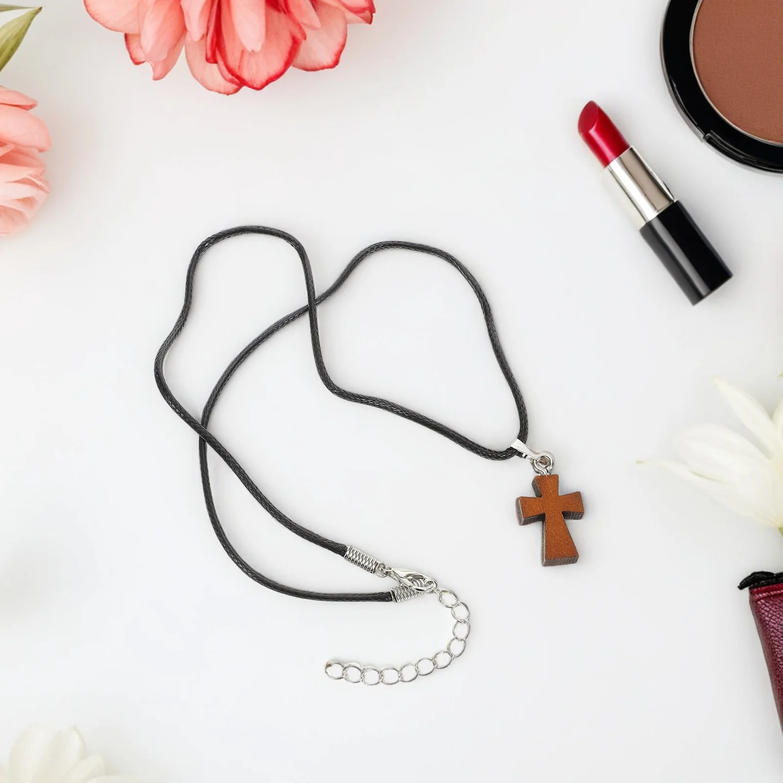 

Набор из 3 деревянных кулонов-крестиков для женщин и мужчин, легкие маленькие деревянные подвески-кресты, цепочки-веревочки для самостоятельного изготовления украшений, винтажный стиль