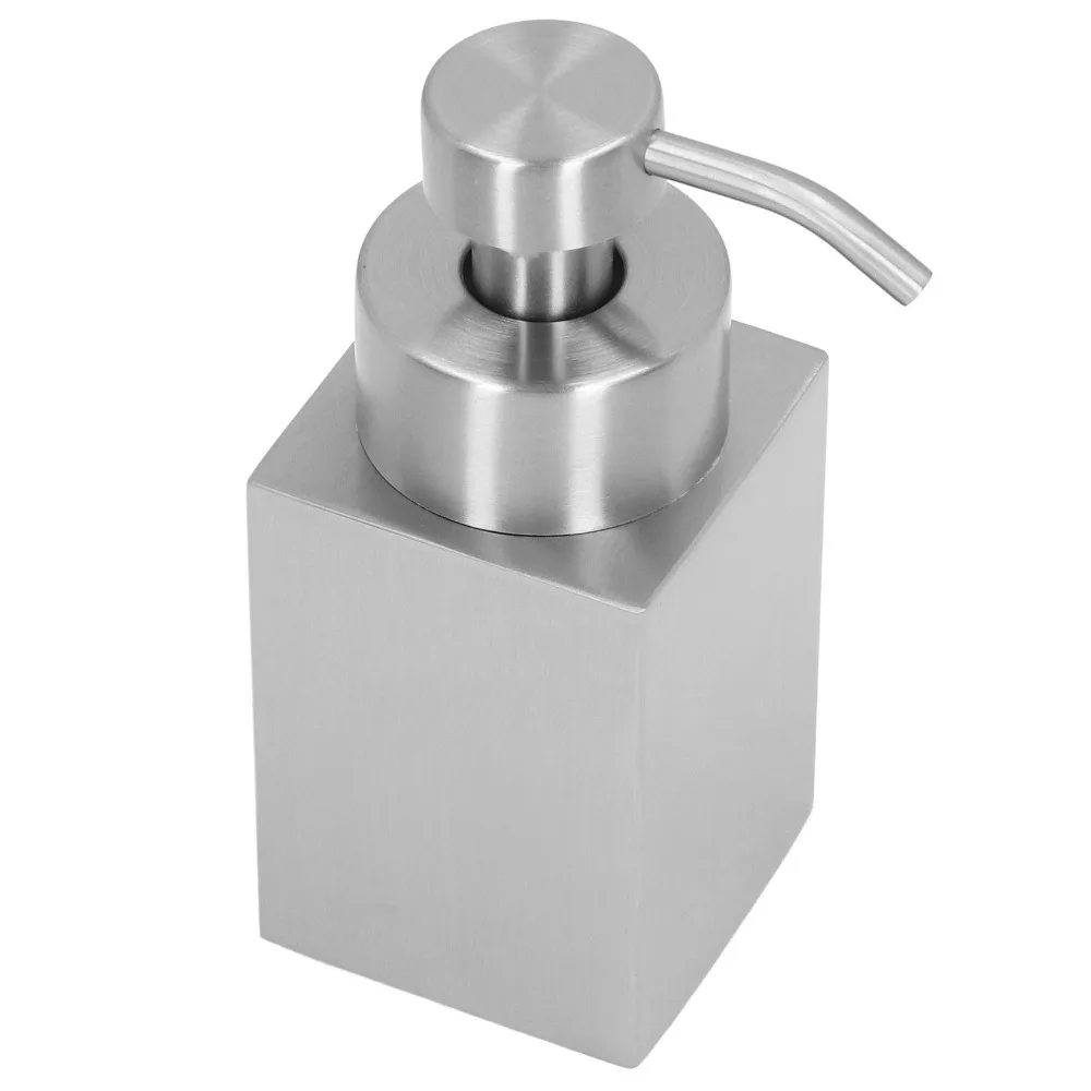 

Stainless Steel PP Inner Tank Foaming Soap Dispenser Silver Refillable Design Liquid Soap Dispenser PP Pump Head 200ml Capacity