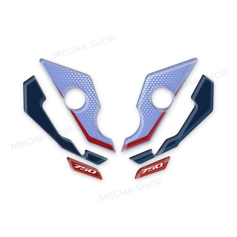 For XL750 Transalp 2025 3D Resin Sticker Protection Kit Motorcycle Accessories Heel Protector Stickers