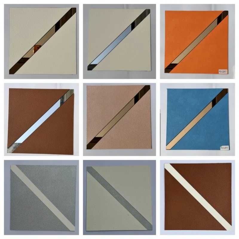 5Pcs 3D Mosaic Leather Glass Square Panel Wall Sticker Self-adhesive Modern Abstract KTV Bar Shopping Mall Shop Tiles Wall Decor