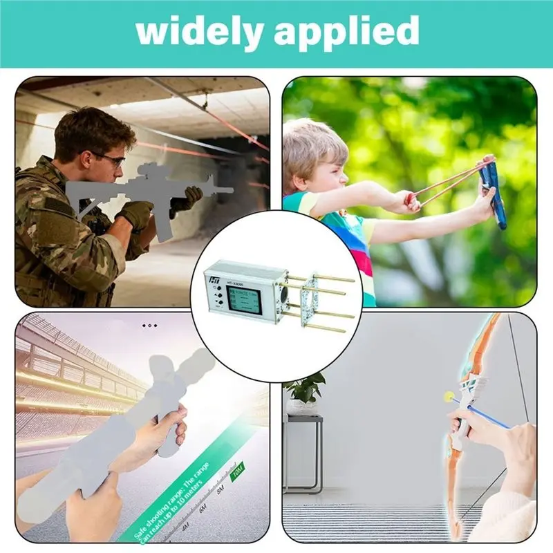 A19F-HT-X3005/3006 Ball Velocity Energy Chronograph Tester Shooting Speed Tester With Backlight LCD Wifi 1-999M/S Range B