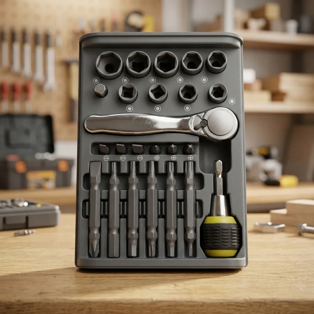For Daily Repair Needs Magnetic Bit Driver 30-in-1 Screwdriver Set For Household Repairs Long Lasting Tool Durability