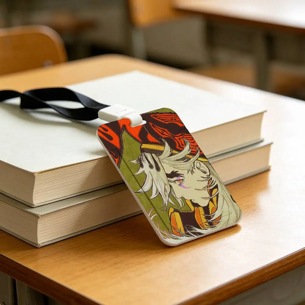 Cartoon Douma ID Card Holder Badge Holders Lanyard Business Exhibit School Strap Neck Hang
