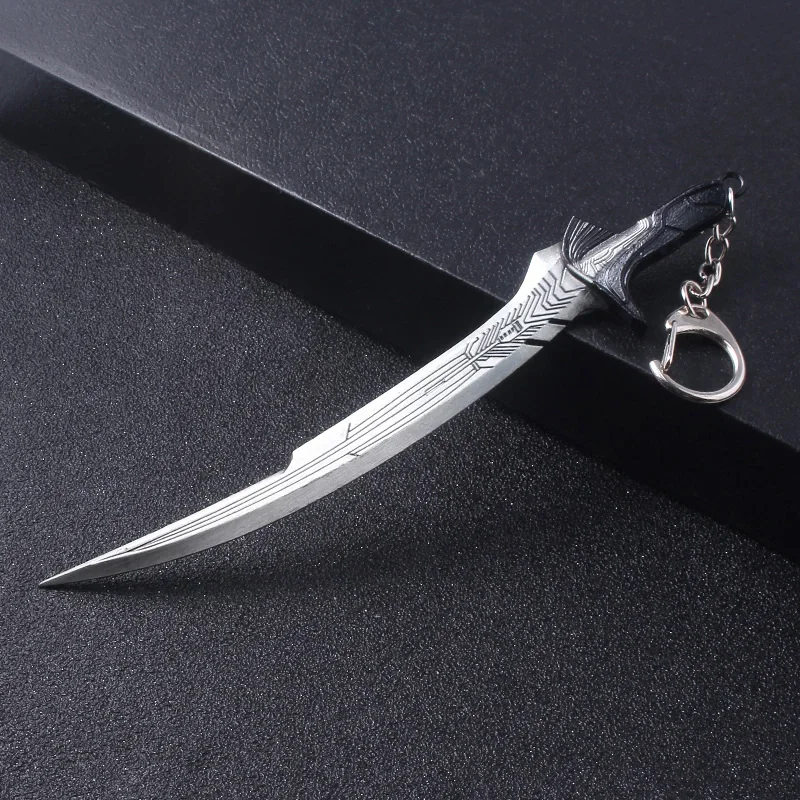 Alita Battle Angel Damascus Knife Keychain Game Persona 5 P5 Haru Okumura Axe Key Chain Weapon Model Car Keyring