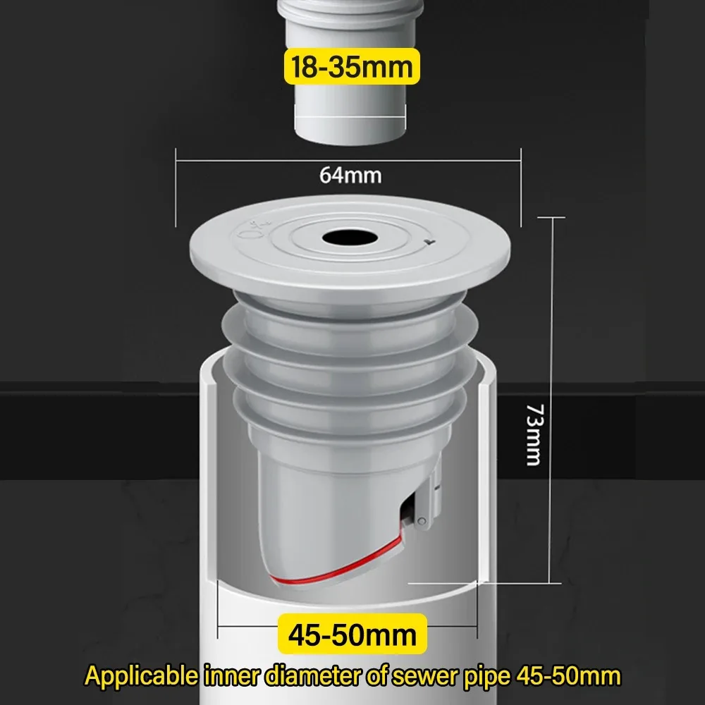 Silicone Drain Pipe for Kitchen Sink, Drain Trap, Dish Drainer, Sewer Sealing Plug, Bathroom Accessories, Siphon, Bathtub, Home