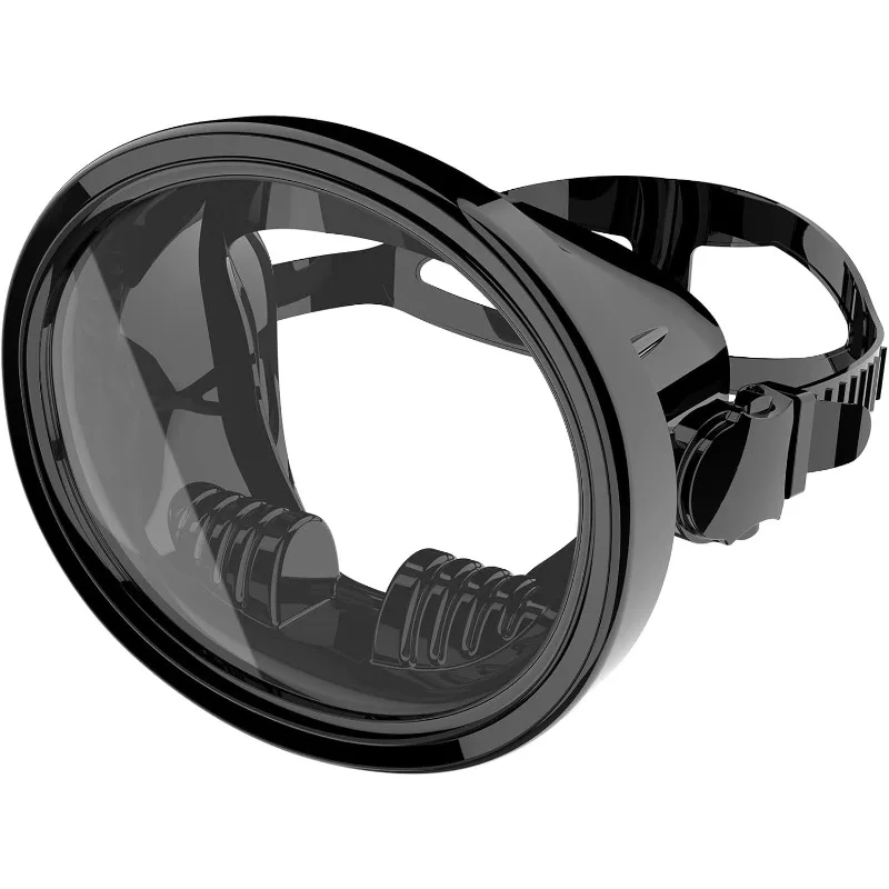 

Diving Mask Scuba Spearfishing Freediving Water Tempered Glass Oval HD Anti-Fog Scuba Goggles for Adults