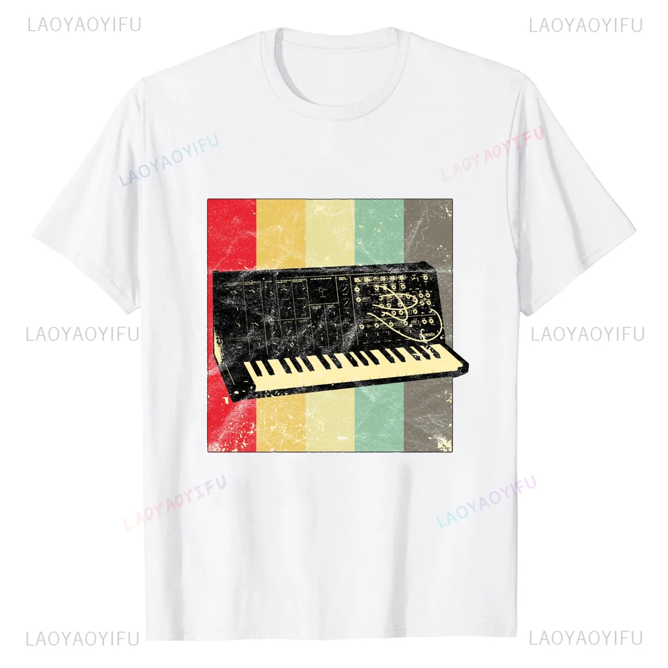 Analog Japanese Synth Retro Synthesizer Ramen Graphic T Shirts Streetwear Short Sleeve Birthday Gifts Summer New Style T-shirt