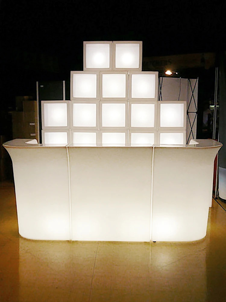 Luminous Bar Table And Chair Commercial Sake Bar Restaurant Mobile Outdoor Balcony Party Barmaners