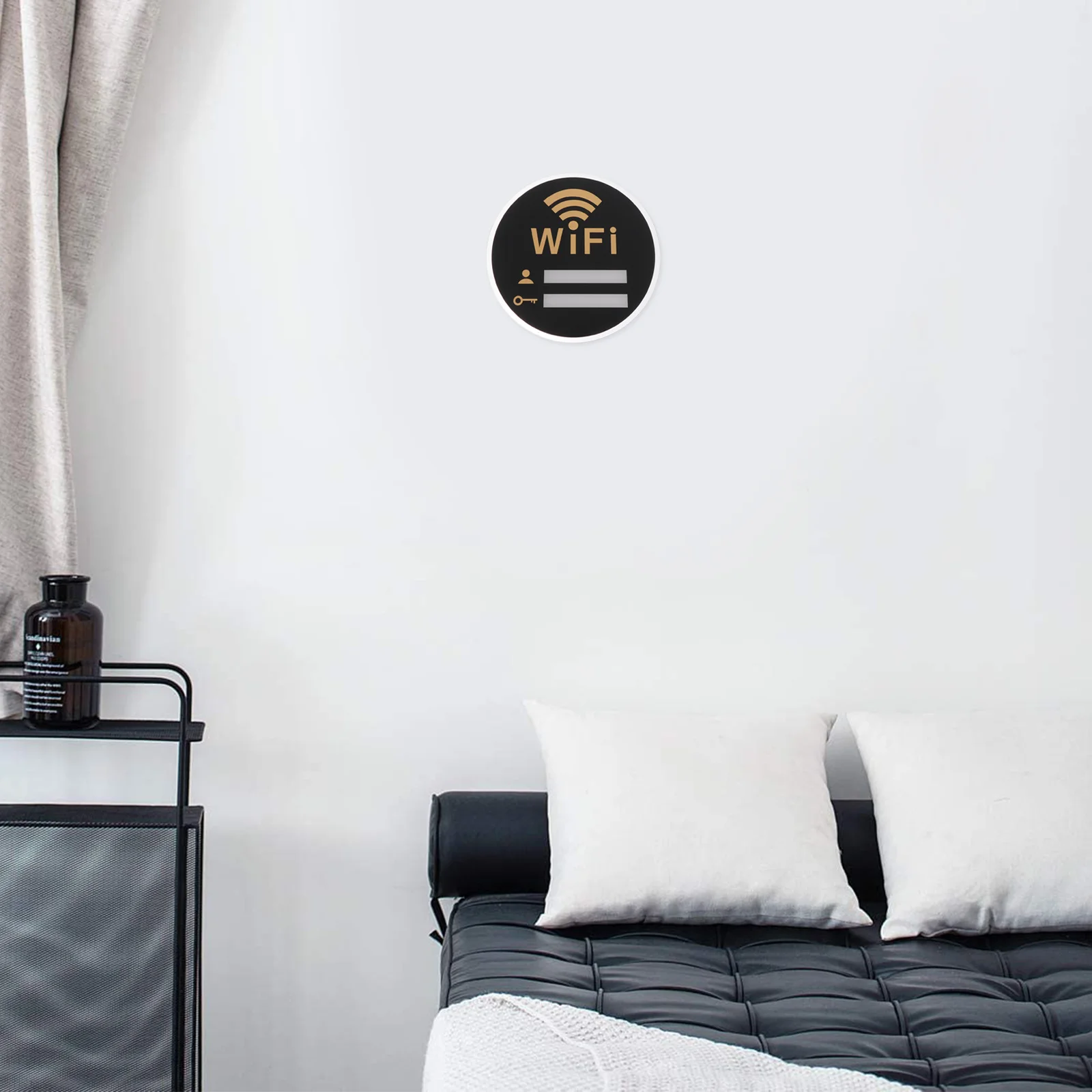 

WIFI Acrylic Sign Wall Mounted Password Reminder Reusable Waterproof Home Hotel Toilet Indicator Decorative Board