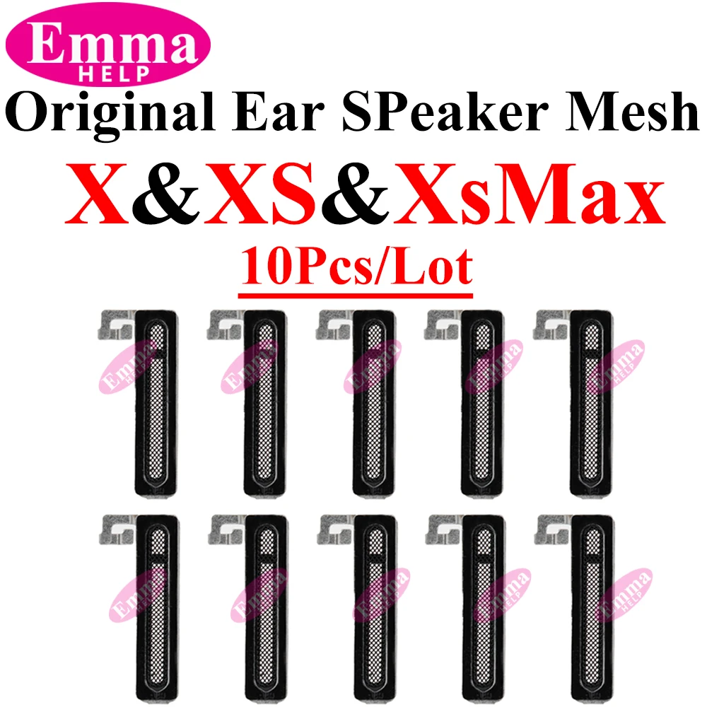 10Pcs Earpiece Ear Speaker Dust Filter Metal Mesh Net For iPhone 12 11 13 15 Pro Max 14 Plus XR XS X Top Adhesive Sticker Net