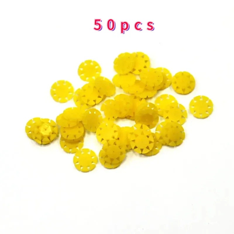 50pcs Dental Endo Files Stoppers Disinfection Dental Counters for Dental Files Dentistry Endo Files Flowers For Dentistry