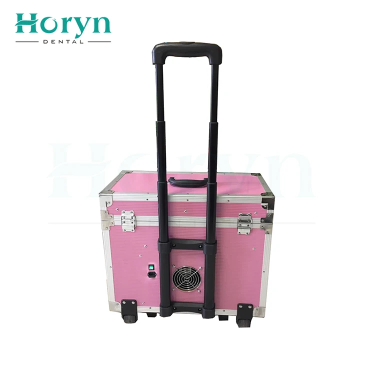Portable Mobile Treatment Box den tal Clinic Turbine Unit With Air Compressor