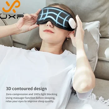 JXP compress eye massager with vibration sleep mask air pressure blackout 3D 3 In 1 charging dry eye massager