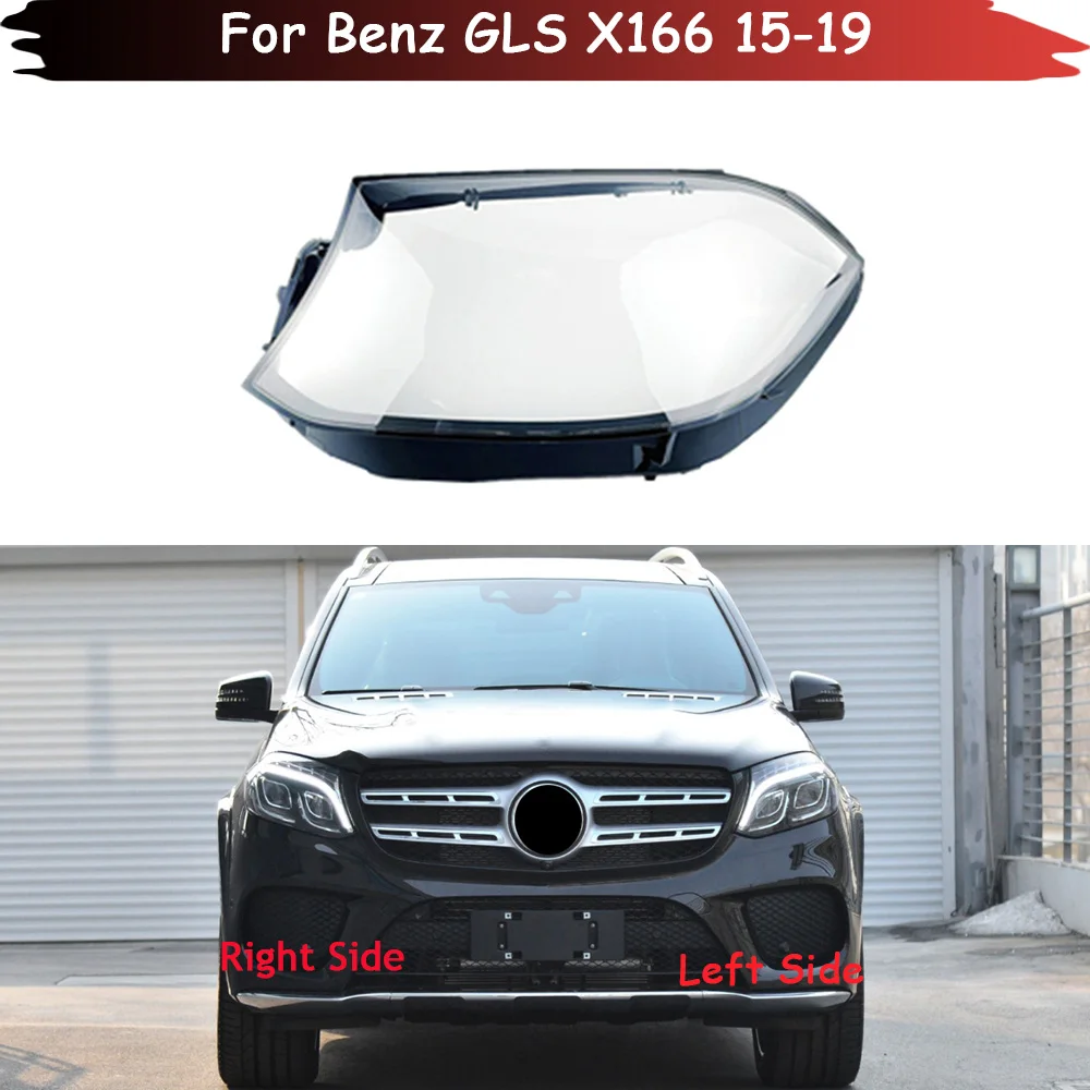 Car Headlamp Shell Headlight Cover Headlight Transparent Lens Lampshade Glass Caps For Benz GLS X166 GLS450 GLS350 2015-2019